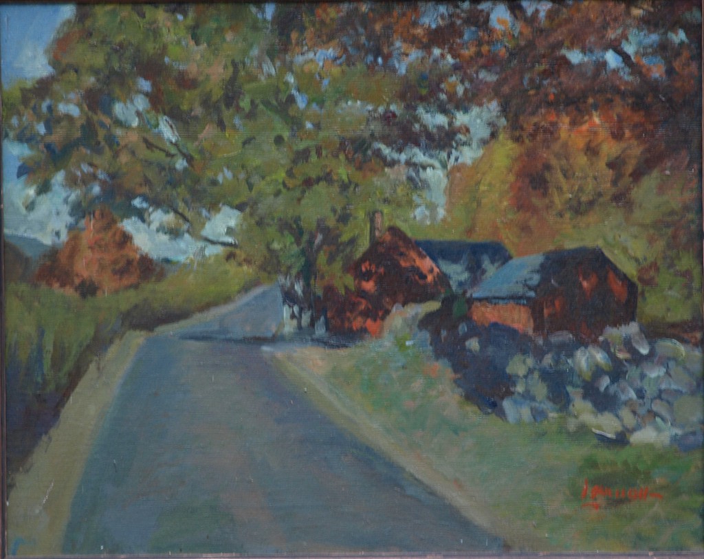 Brown's Forge, Oil on Canvas, 16 x 20 Inches, by Bernard Lennon, $450